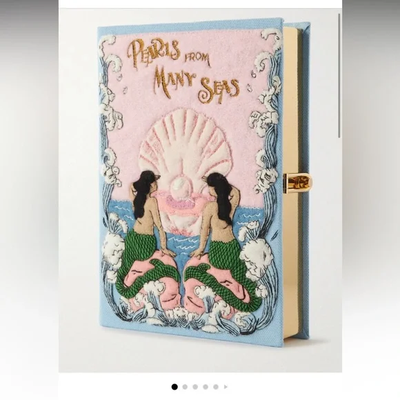 EXCLUSIVE AT NET-A-PORTER. Olympia Le-Tan’s pearl from many seas clutch - Picture 5 of 7